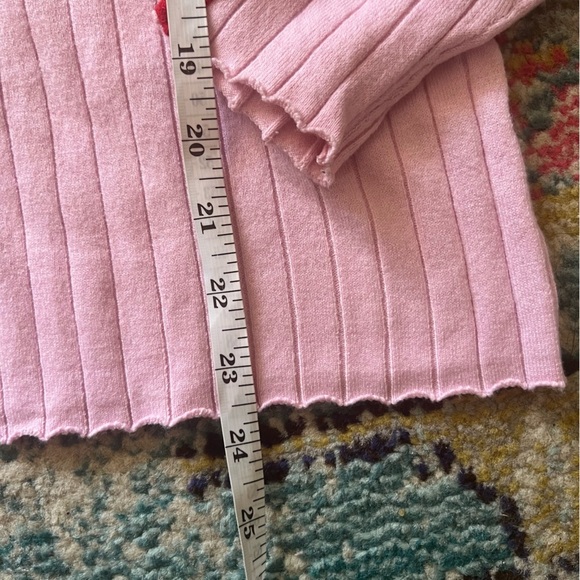 Revolve Lovers and Friends Love Sweater in Pink & Red size S - Picture 5 of 8
